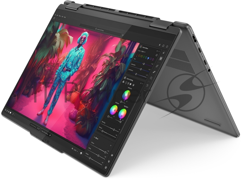 Ноутбук Lenovo Yoga 7 2-in-1 14AHP9 14(1920x1200 IPS)/Touch/AMD Ryzen 5 8640HS(3.5Ghz)/16384Mb/1024SSD Radeon 760M/Cam/BT/WiFi/71WHr/war 1y/1.61kg/storm grey/Win11Home + 65W, Pen, RU kbd
