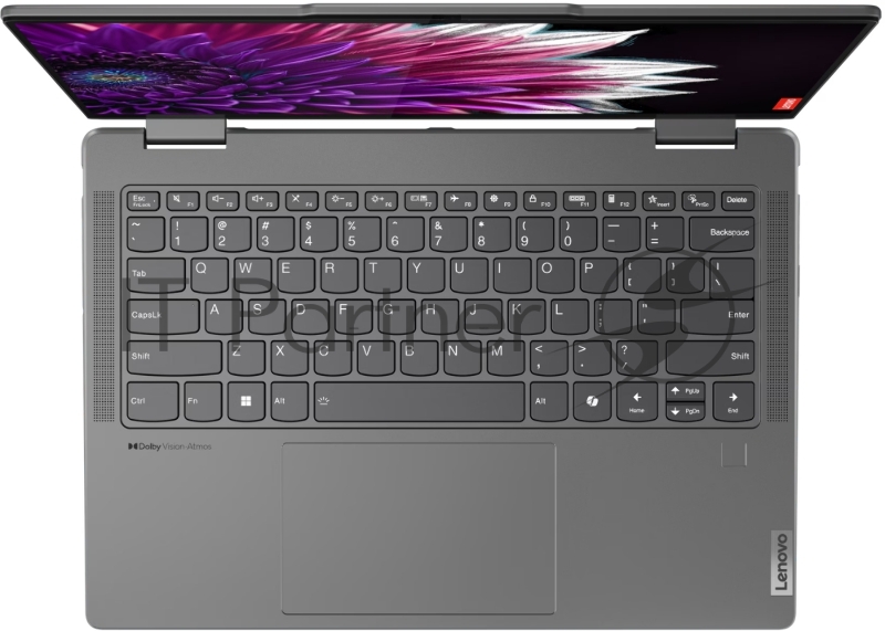 Ноутбук Lenovo Yoga 7 2-in-1 14IML9 14(1920x1200 IPS)/Touch/Intel Core Ultra 5 125U(1.3Ghz)/16384Mb/1024SSDGb Graphics/Cam/BT/WiFi/71WHr/war 1y/1.61kg/storm grey/noOS + 65W, Pen, RU kbd