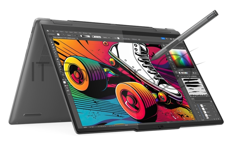 Ноутбук Lenovo Yoga 7 2-in-1 14IML9 14(1920x1200 OLED)/Touch/Intel Core Ultra 7 155H(1.4Ghz)/16384Mb/1024SSDGb Arc graphics/Cam/BT/WiFi/71WHr/war 1y/1.49kg/storm grey/Win11Home + 65W, Pen, RU kbd