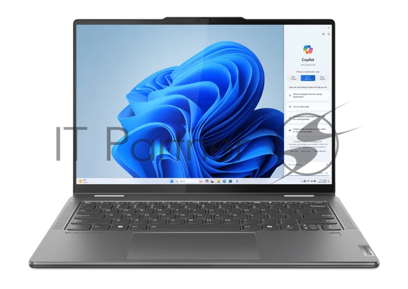 Ноутбук Lenovo Yoga 7 2-in-1 14IML9 14(2880x1800 OLED)/Touch/Intel Core Ultra 5 125H(1.2Ghz)/16384Mb/1024SSDGb Arc graphics/Cam/BT/WiFi/71WHr/war 1y/1.49kg/storm grey/Win11Home + 65W, Pen, RU kbd