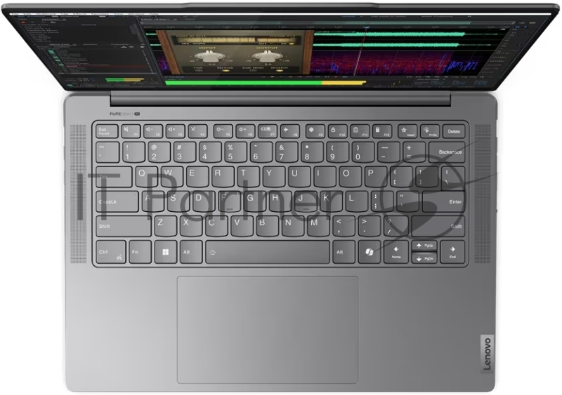 Ноутбук Lenovo Yoga Pro 7 14AHP9 14.5(3072x1920 IPS)/AMD Ryzen 7 8845HS(3.8Ghz)/16384Mb/1024SSD GeForce RTX3050(6144Mb)/Cam/BT/WiFi/73 1y/1.64kg/luna grey/Win11Home + 140W, RU kbd