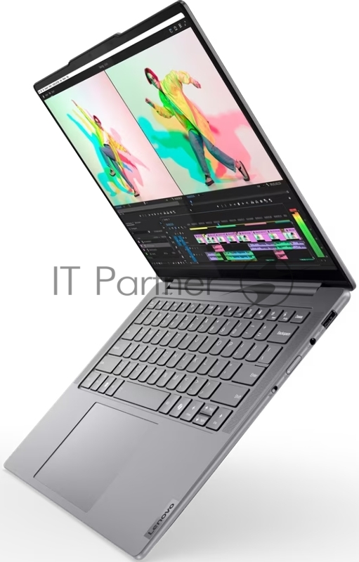 Ноутбук Lenovo Yoga Pro 7 14AHP9 14.5(3072x1920 IPS)/AMD Ryzen 7 8845HS(3.8Ghz)/16384Mb/512SSDG Radeon 780M/Cam/BT/WiFi/73WHr/war 1y/1.49kg/luna grey/noOS + 100W, RU kbd