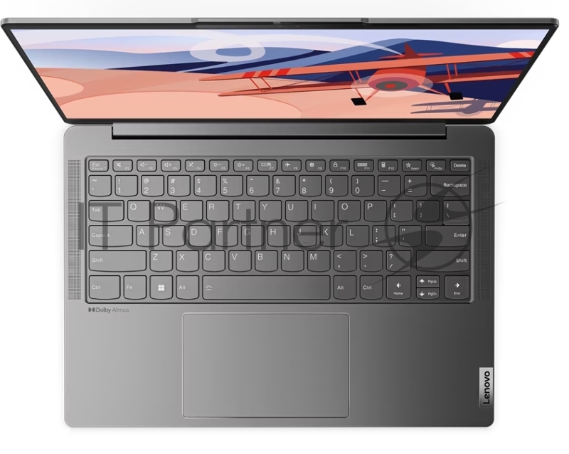 Ноутбук Lenovo Yoga Slim 6 14IRH8 14(2240x1400 IPS)/Intel Core i7 13700H(2.4Ghz)/16384Mb/1024SSD Iris Xe Graphics/Cam/BT/WiFi/65WHr/war 1y/1.35kg/storm grey/Win11Home + 65W, RU kbd