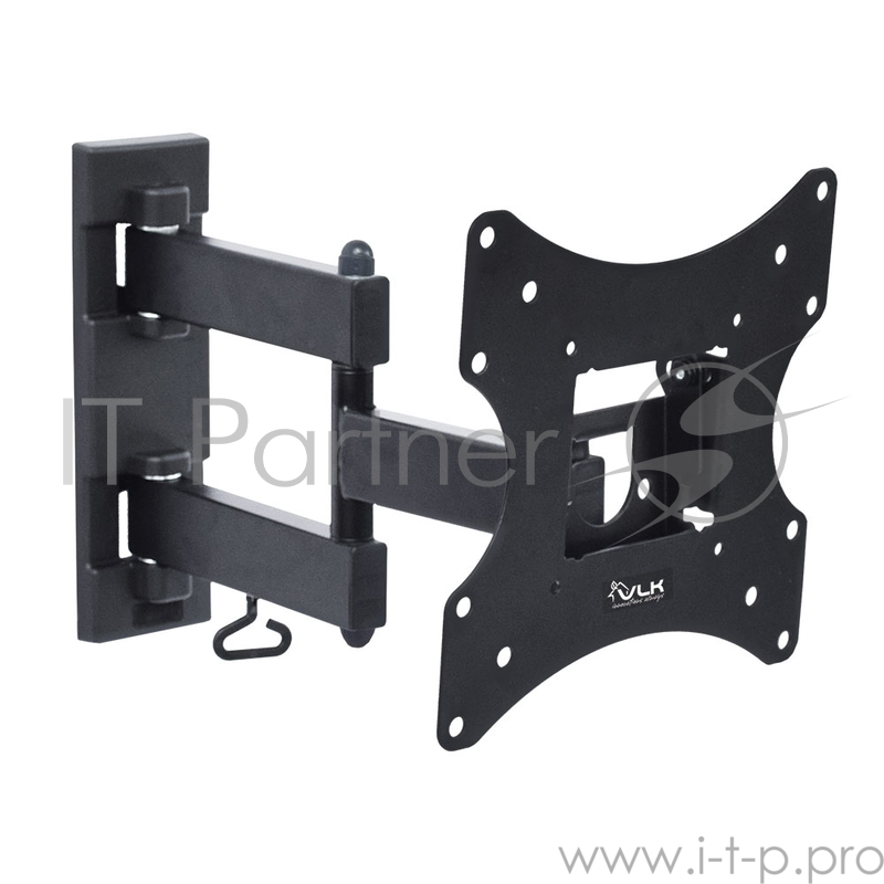 Кронштейн VLK TRENTO-6 черный 20-43 наклонно-поворотный от стены 90-377мм VESA 200х200мм до 25кг