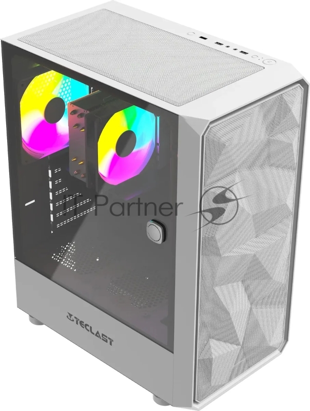 ПК Teclast G01 i5 12400F (2.5) 16Gb SSD512Gb RTX3050 6Gb Windows 11 Professional GbitEth 500W белый (G01 12400F16G5123050WKRU)