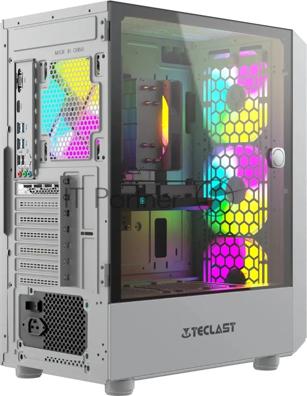 ПК Teclast G01 i5 12600KF (3.7) 32Gb SSD1Tb RTX4060 8Gb Windows 11 Professional GbitEth 700W белый (G01 12600KF32G1T4060WKRU)