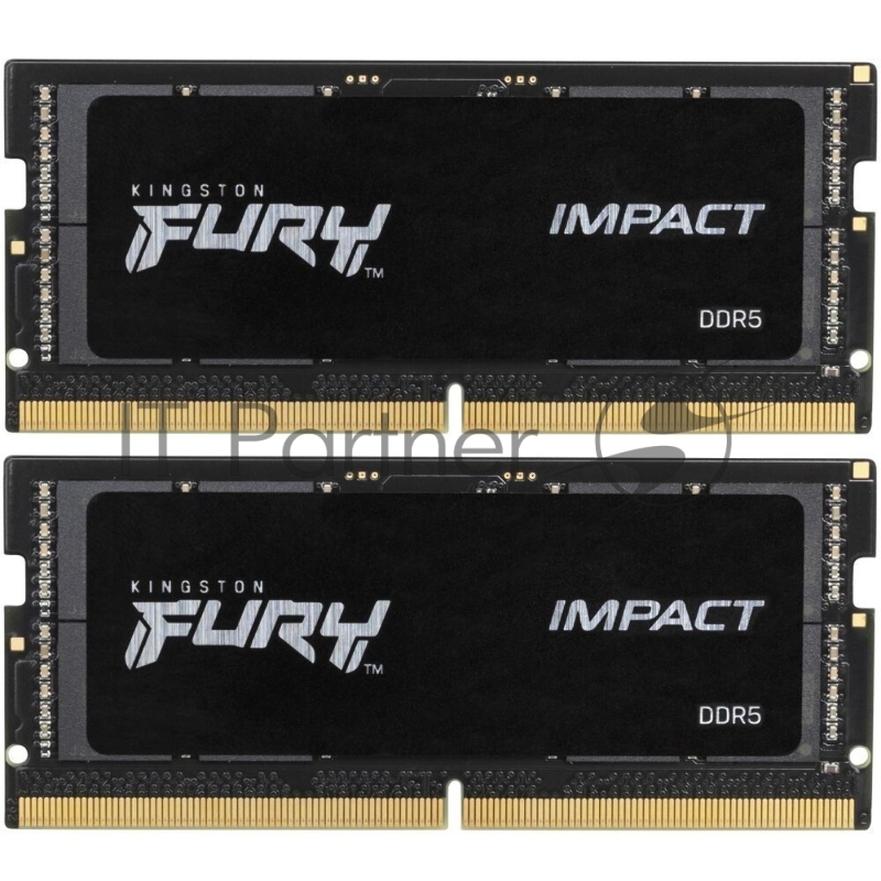 Память оперативная Kingston 32GB 6400MT/s DDR5 CL38 SODIMM (Kit of 2) FURY Impact XMP