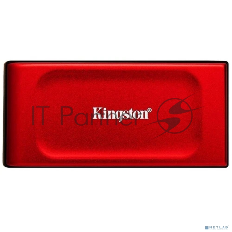 Твердотельный накопитель Kingston External SSD XS1000, 1000GB, Type-C/A, USB 3.2 Gen 2, R/W 1050/1000MB/s, 70x33x14mm, 29g., Red (5 лет)