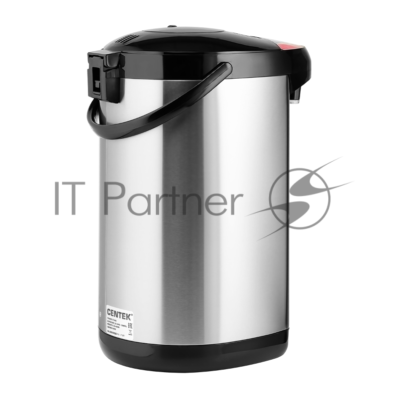 Термопот Centek CT-0082 (черный) 5л, 850Вт, 3 способа подачи воды, корпус из нержавеющей стали