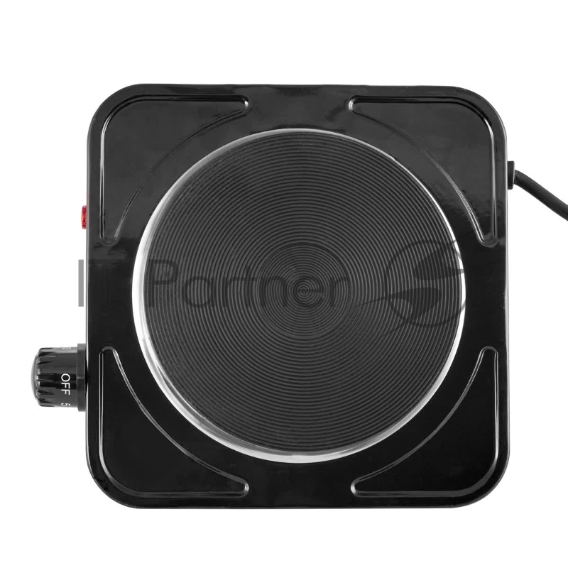 Плитка электрическая Centek CT-1506 (черный) 1конф ЧУГУН 155мм, 1000Вт, индикатор работы