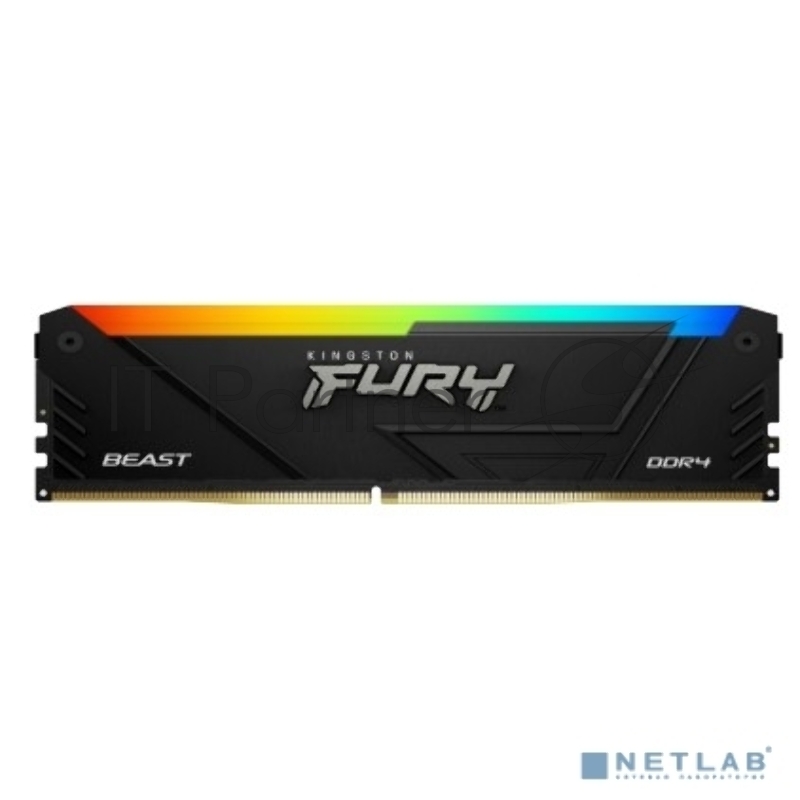 Оперативная память Kingston 32GB DDR4 3200MHz DIMM FURY Beast Black RGB XMP KF432C16BB12AK2/32 kit 2x16Gb, CL16, 288-pin 1.35V Non-ECC