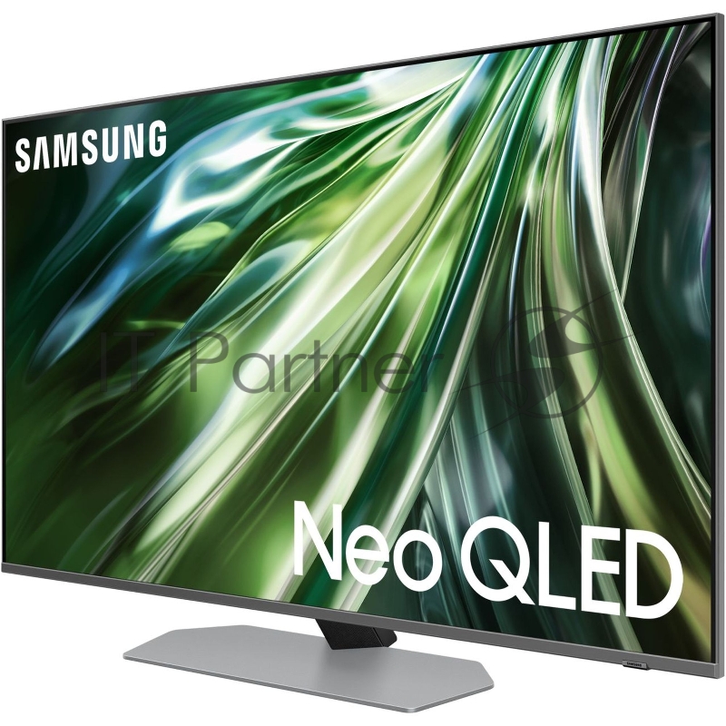 Телевизор ЖК 43 Samsung, NeoQLED, Ultra HD, Tizen Smart TV, 100Hz (Up to 144Hz), HDR10+, Wi-Fi, Voice, DVB-T2/C/S2, Bluetooth, CI+(1.4), FreeSync Premium PRO, 2.0Ch 20W, OTS Lite, 4HDMI, 2USB, Carbon Silver 2024