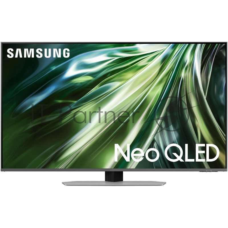 Телевизор ЖК 43 Samsung, NeoQLED, Ultra HD, Tizen Smart TV, 100Hz (Up to 144Hz), HDR10+, Wi-Fi, Voice, DVB-T2/C/S2, Bluetooth, CI+(1.4), FreeSync Premium PRO, 2.0Ch 20W, OTS Lite, 4HDMI, 2USB, Carbon Silver 2024