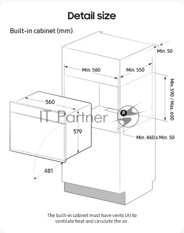 Встраиваемый духовой шкаф Samsung NV7B4120ZAW/WT