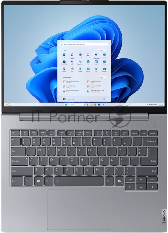 Ноутбук Lenovo ThinkBook 14 G7 IML 14 WUXGA (1920x1200) IPS 300N, Intel ultra 5 125U, 1x16GB DDR5 5600, 512GB SSD M.2, Intel Graphics, WiFi6, BT, FPR, FHD Cam, 45Wh, 65W USB-C, NoOS, 1Y, 1.38kg