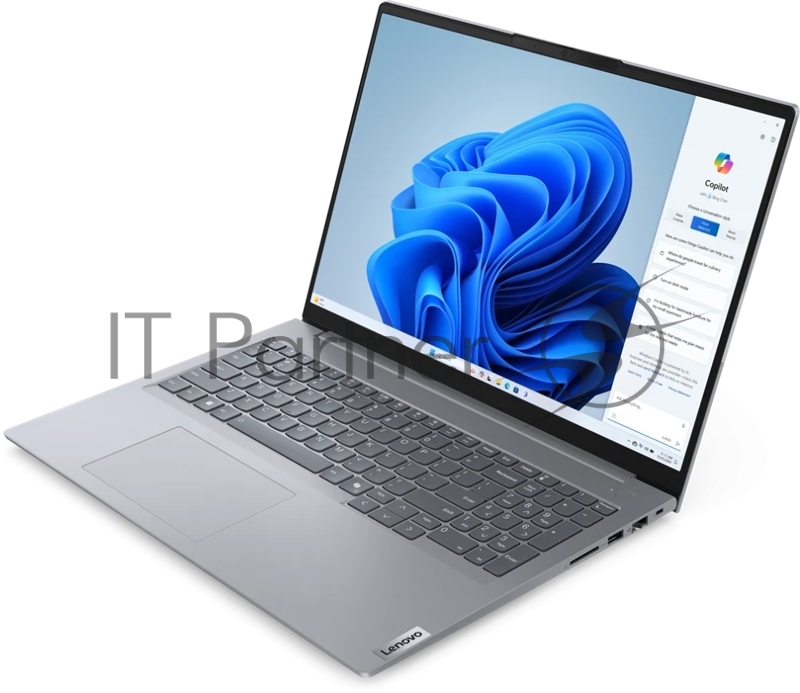 Ноутбук Lenovo ThinkBook 16 G7 IML 16 WUXGA (1920x1200) IPS AG, Ultra 5 125U, 16GB DDR5, 512GB SSD M.2, Intel Graphics, WiFi6, BT, FPR, FHD Cam, 45Wh, 65W USB-C, DOS, 1Y, 1.7kg