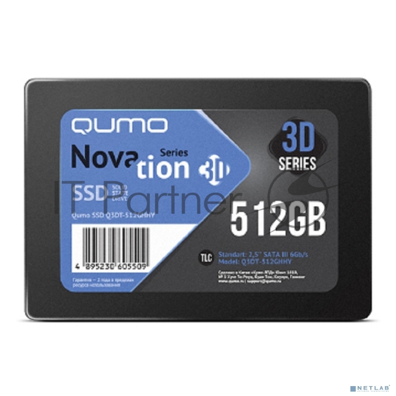 Накопитель SSD QUMO 512GB QM Novation Q3DT-512GHHY {SATA3.0}