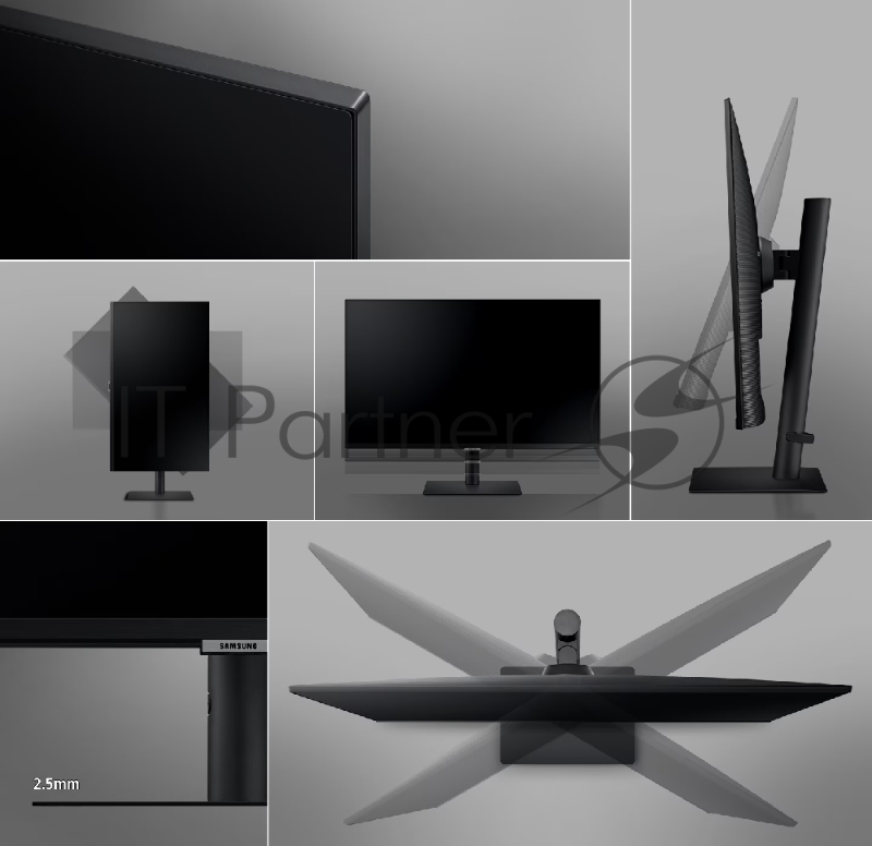 Монитор Samsung S32A600NAI 32 VA LED monitor, WQHD 2560x1440, 5ms(GtG), 300 cd/m2, MEGA DCR( static 3000:1), 178°/178°, 75Hrz, HDMI, Display port, USB hub, HAS, PiP, HDR 10, VESA 100x100 mm, Windows 10, HDMI кабель, USB 3.0 кабель, black