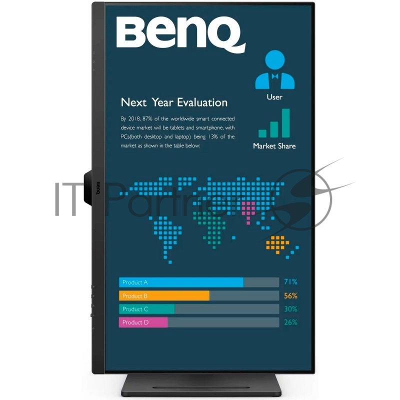 Монитор 31.5 BenQ BL3290QT Black (2560x1440, IPS, 60Hz, 20M:1, 350cd, 5ms, HDMI, DP 3*USB 3.2 USB C*65W, Speakers, Height adj 110, Pivot, 99% sRGB, Flicker-freeLow Blue Light, 3Y)