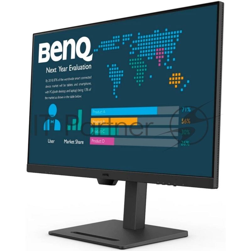 Монитор 31.5 BenQ BL3290QT Black (2560x1440, IPS, 60Hz, 20M:1, 350cd, 5ms, HDMI, DP 3*USB 3.2 USB C*65W, Speakers, Height adj 110, Pivot, 99% sRGB, Flicker-freeLow Blue Light, 3Y)