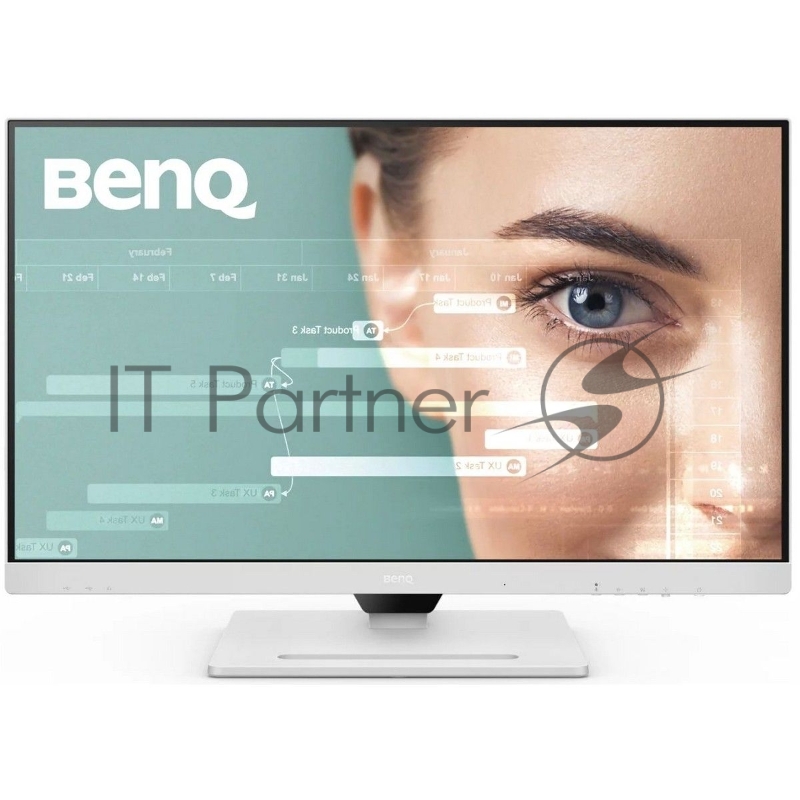 Монитор 27 BenQ GW2790QT White (2560x1440, IPS, 60Hz, 20M:1, 250cd, 5ms, 2*HDMI, DP, USB-C (65W)Speakers, Height adj 110, Pivot, Flicker-free Low Blue Light, 3Y)