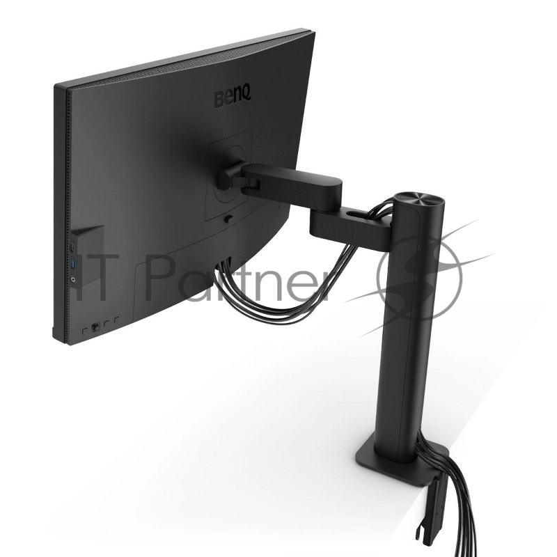 Монитор 27 BenQ PD2705UA с кронштейном, Grey (3840x2160, IPS, 60Hz, 1200:1, 350cd, 5ms, HDMI, DP 3*USB 3.0, USB C*65W, Thunderbolt 3, Speakers, Height adj 110, Pivot, 100% sRGB, Flicker-freeLow Blue Light, Calibration Report, Table Mounting, 3Y)
