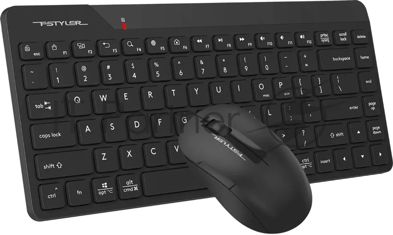 Клавиатура + мышь A4Tech Fstyler FG2200 Air2 клав:черный мышь:черный USB беспроводная slim