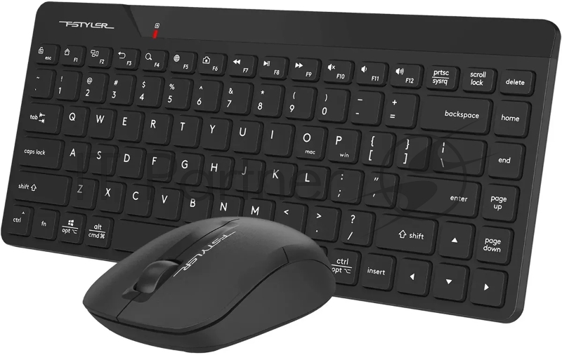 Клавиатура + мышь A4Tech Fstyler FG2200 Air2 клав:черный мышь:черный USB беспроводная slim