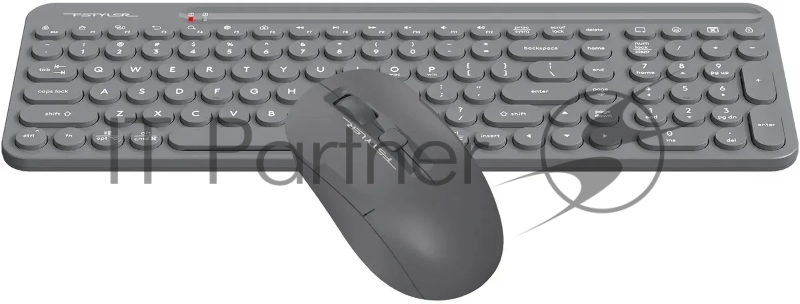Клавиатура + мышь A4Tech Fstyler FG3300 Air2 клав:серый мышь:серый USB беспроводная slim Multimedia