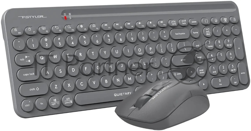 Клавиатура + мышь A4Tech Fstyler FG3300 Air2 клав:серый мышь:серый USB беспроводная slim Multimedia