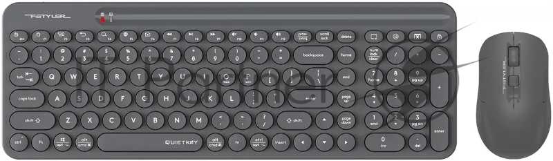 Клавиатура + мышь A4Tech Fstyler FG3300 Air2 клав:серый мышь:серый USB беспроводная slim Multimedia