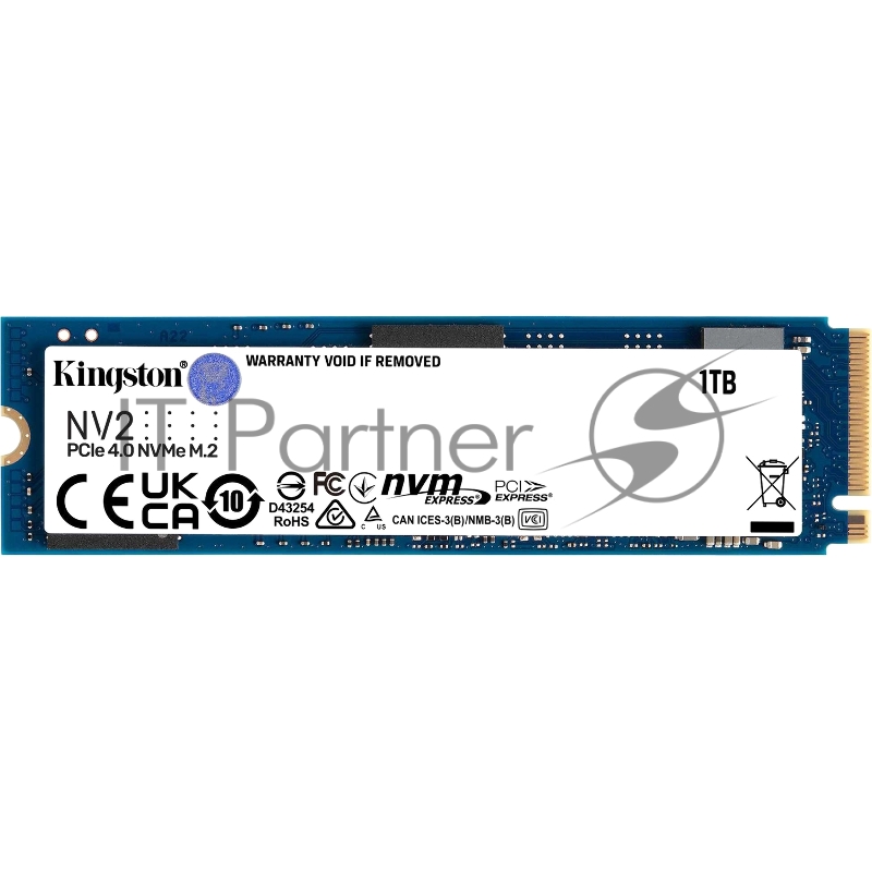 Накопитель SSD Kingston 1Tb SNV2S/1000G M.2 NV2 NVMe™ PCIe Gen 4.0 x 4, 3500/2100