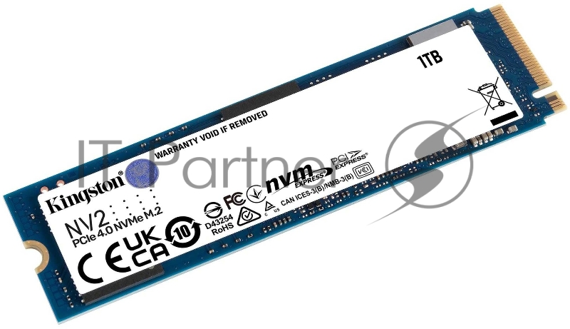 Накопитель SSD Kingston 1Tb SNV2S/1000G M.2 NV2 NVMe™ PCIe Gen 4.0 x 4, 3500/2100