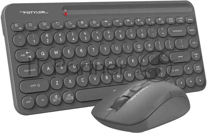 Клавиатура + мышь A4Tech Fstyler FG3200 Air2 клав:серый мышь:серый USB беспроводная slim Multimedia