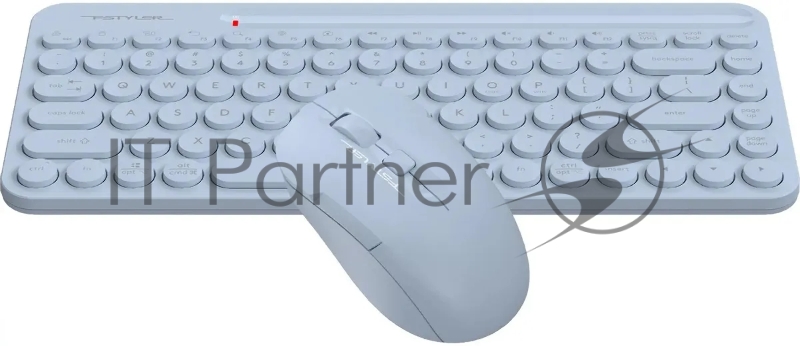 Клавиатура + мышь A4Tech Fstyler FG3200 Air2 клав:синий мышь:синий USB беспроводная slim Multimedia
