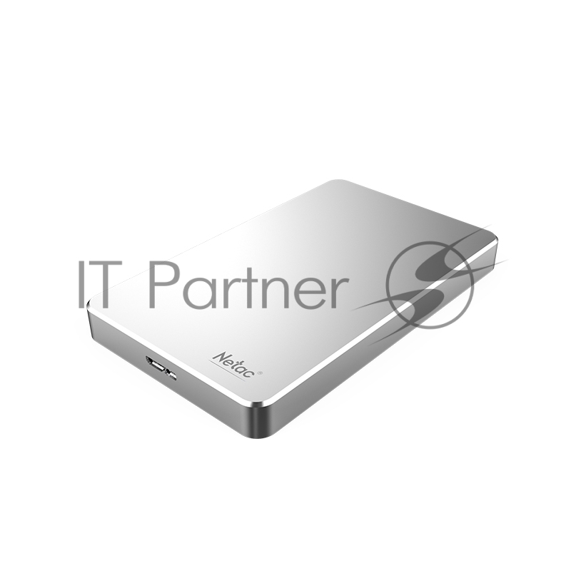 Внешний жесткий диск 2.5 Netac (NT05K330N-002T-30SL) 2Tb K330, micro USB 3.0, алюминиевый корпус, серебристый, retail