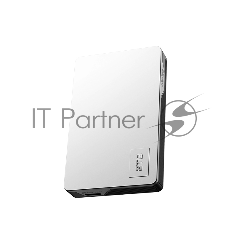 Внешний жесткий диск 2.5 Netac (NT05K338N-002T-30SL) 2Tb K338, micro USB 3.0, серебристый + серый, корпус пластик + алюминий