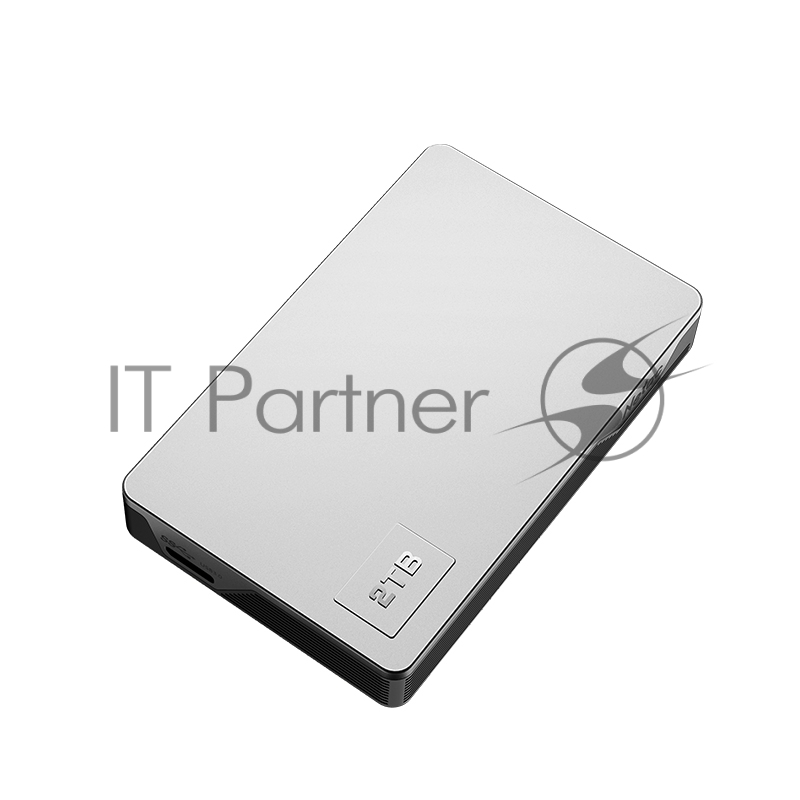 Внешний жесткий диск 2.5 Netac (NT05K338N-002T-30SL) 2Tb K338, micro USB 3.0, серебристый + серый, корпус пластик + алюминий