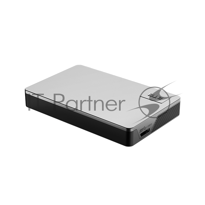 Внешний жесткий диск 2.5 Netac (NT05K338N-002T-30SL) 2Tb K338, micro USB 3.0, серебристый + серый, корпус пластик + алюминий