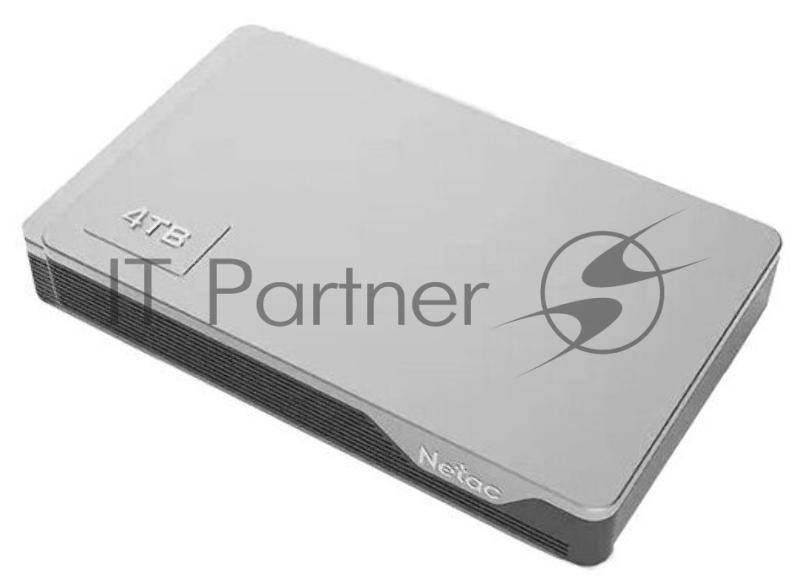 Внешний жесткий диск 2.5 Netac (NT05K338N-004T-30SL) 4Tb K338, micro USB 3.0, серебристый + серый, корпус пластик + алюминий