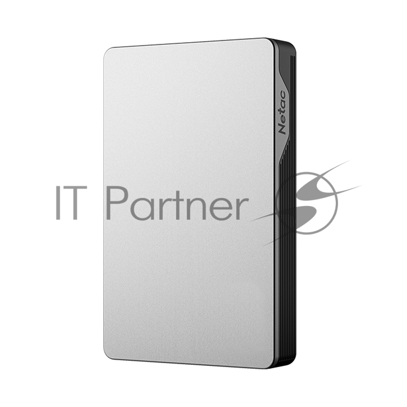 Внешний жесткий диск 2.5 Netac (NT05K338N-004T-30SL) 4Tb K338, micro USB 3.0, серебристый + серый, корпус пластик + алюминий