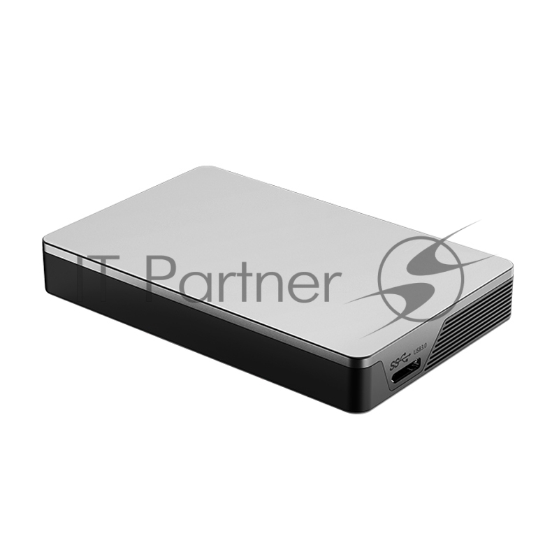 Внешний жесткий диск 2.5 Netac (NT05K338N-004T-30SL) 4Tb K338, micro USB 3.0, серебристый + серый, корпус пластик + алюминий