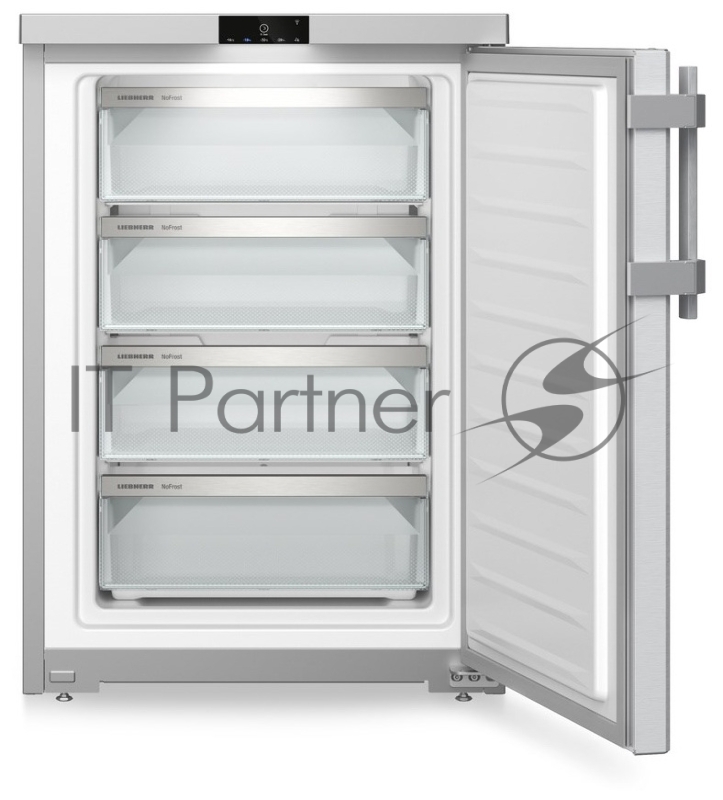 Морозильная камера Liebherr FNsddi 1624-20 001 85x60x60.7, объем 92 л, No Frost, отделка фасада из нержавеющей стали ,светодиодная подсветка морозильной камеры