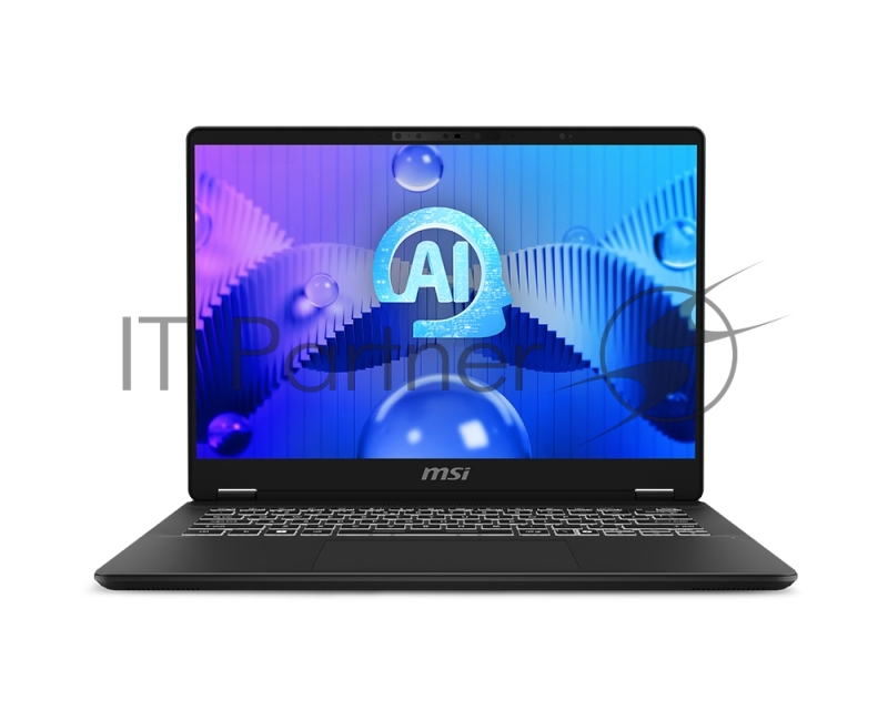 Ноутбук MSI Prestige 14 AI Evo Core Ultra 5 125H 14 16:10 FHD+ (1920х1200) 400nits,IPS DDR5 16GB (8GB*2), 512Gb SSD,Intel® Arc Graphics,90Whr,1.7kg,Backlit,W Pro,Stellar Gray,KB Eng/Rus