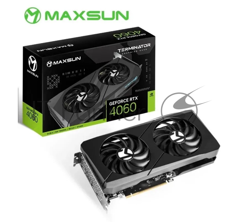 Видеокарта MAXSUN MS-RTX4060 Terminator B 8G//RTX4060, HDMI, 3*DP, 12G, D6