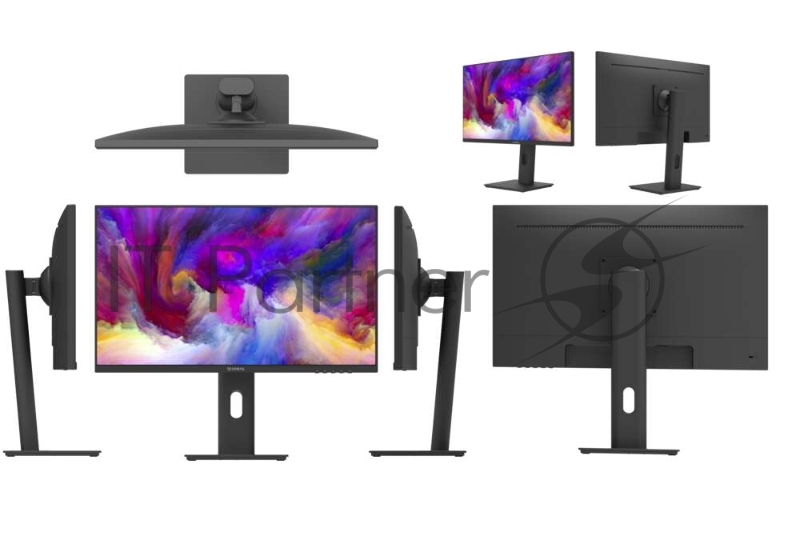 Монитор IRBIS 24 23.8 LED Monitor 1920x1080, 16:9, IPS, 300 cd/m2, 1000:1, 5ms, 178°/178°, VGA, HDMI, DP, PJack, Audio output, 75Hz, регул. накл/выс/повор/вращ, внутр. бп. Black МИНПРОМТОРГ (МПТ) 3г