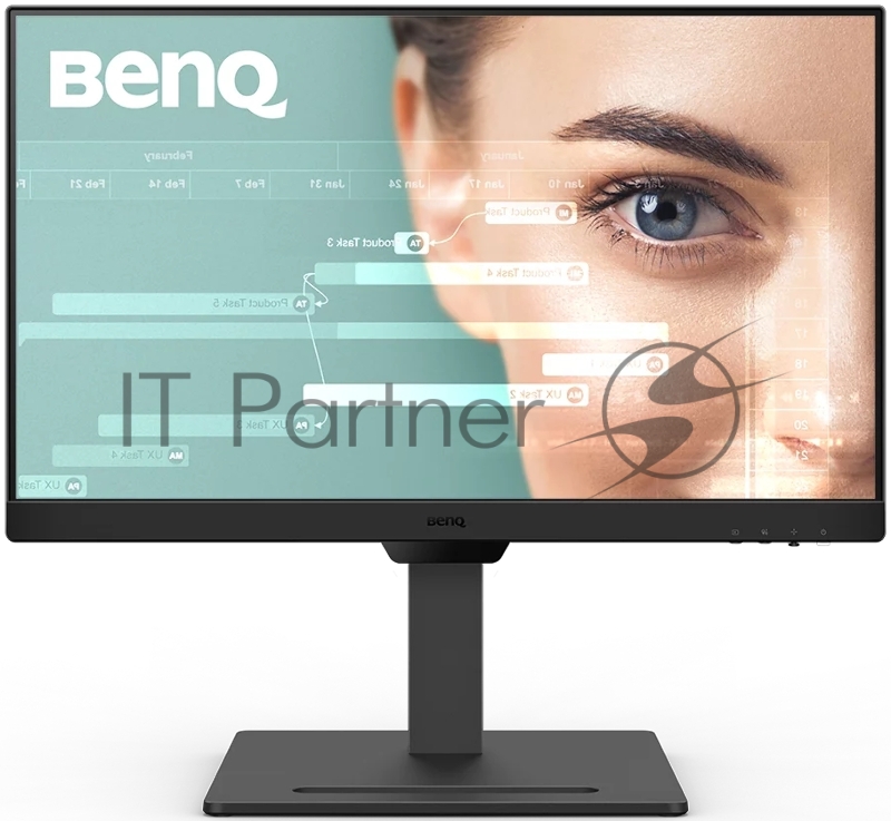 Монитор Benq GW2490T 23.8, 1920x1080, IPS, 100Hz, 20M:1, 250cd, 5ms, 2*HDMI, DP, Speakers, Height adj 140, Pivot, Flicker-freeLow Blue Light, 3Y, Black