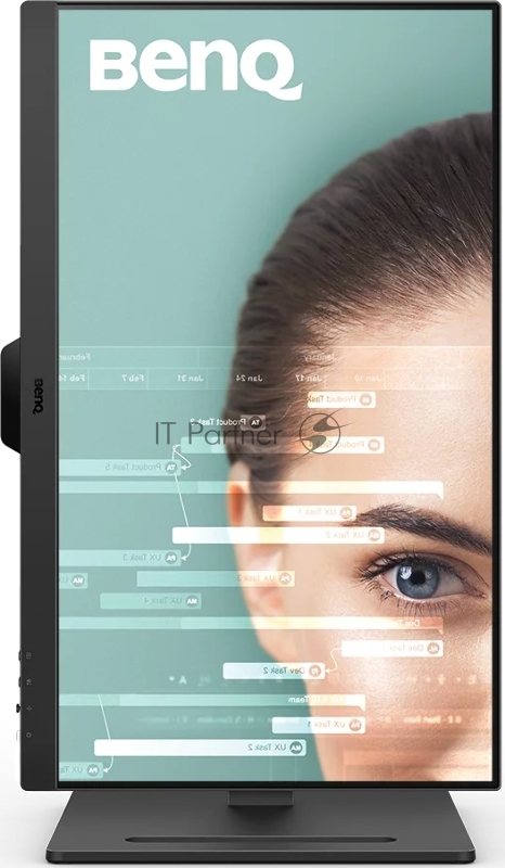 Монитор Benq GW2490T 23.8, 1920x1080, IPS, 100Hz, 20M:1, 250cd, 5ms, 2*HDMI, DP, Speakers, Height adj 140, Pivot, Flicker-freeLow Blue Light, 3Y, Black