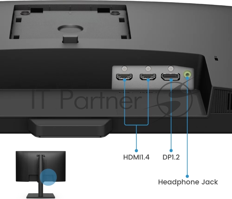 Монитор Benq GW2490T 23.8, 1920x1080, IPS, 100Hz, 20M:1, 250cd, 5ms, 2*HDMI, DP, Speakers, Height adj 140, Pivot, Flicker-freeLow Blue Light, 3Y, Black