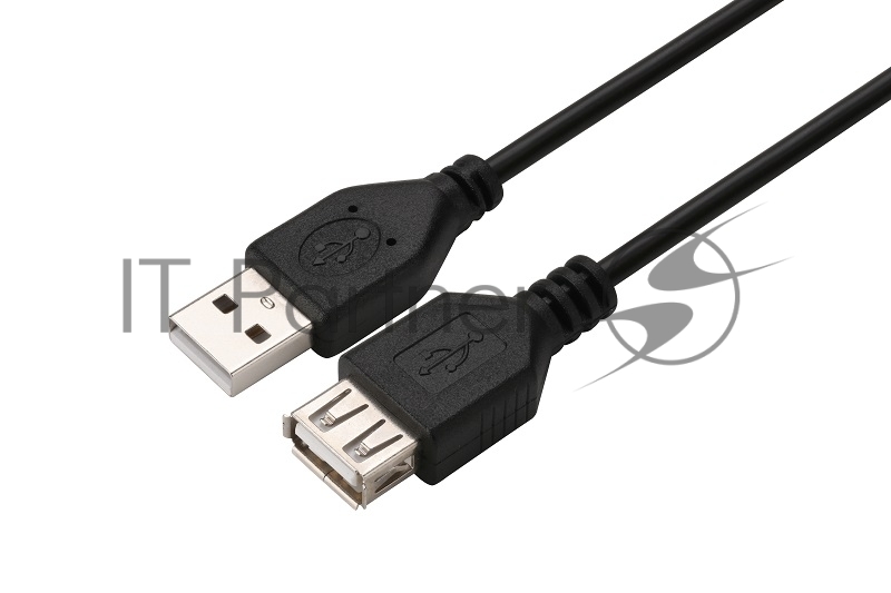 Кабель GoPower удлинитель USB2.0 (m)-USB (f) 1.5м ПВХ черный в пакете (1/200)